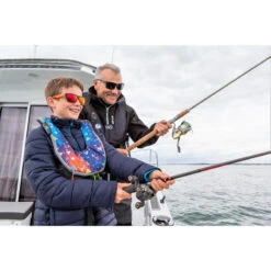 PLASTIMO GILET AUTOMATIQUE EVO JUNIOR BLEU - HARNAIS + SOUS CUTALE -Daiwa Magasin gilet automatique evo junior bleu harnais sous cutale 3