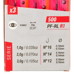 LOT DE 3 LIGNES MONTEES POUR LA PECHE AU COUP EN RIVIERE PF-RL500 R1 1g 2g 3g -Daiwa Magasin lot de 3 lignes montees pour la peche au coup en riviere pf rl500 r1 1g 2g 3g 1