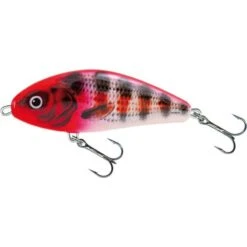Poisson Nageur Salmo Fatso 10cm (F10F - Red Head Striper) -Daiwa Magasin poisson nageur salmo fatso 10cm f10f red head striper 1
