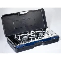 Réchaud à Gaz 2 Feux - Skandika Brann - Camping - Allumage Piezo - Mallette -Daiwa Magasin rechaud a gaz 2 feux skandika brann camping allumage piezo mallette 6