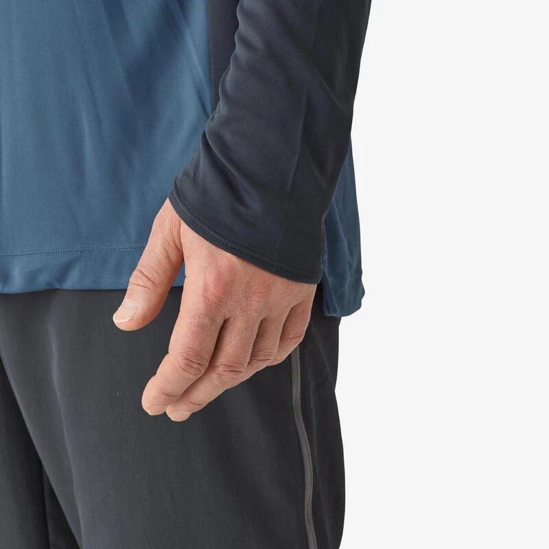 Tee-shirt De Pêche Anti-UV 500 Capuche Bleu 6 Tee-shirt De Pêche Anti-UV 500 Capuche Bleu – Image 4